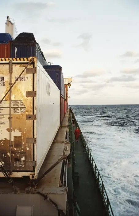 Gerahmter Druck : Kontainerschiff Gerahmter Druck : Kontainerschiff