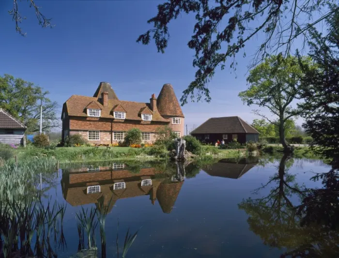 Gerahmter Druck : Umbautes Oatshaus in Markbeech, Kent, England Vereinigtes Königreich Europa Gerahmter Druck : Umbautes Oatshaus in Markbeech, Kent, England Vereinigtes Königreich Europa