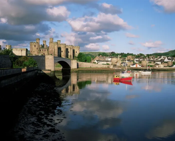 Gerahmter Druck : Conwy Schloss