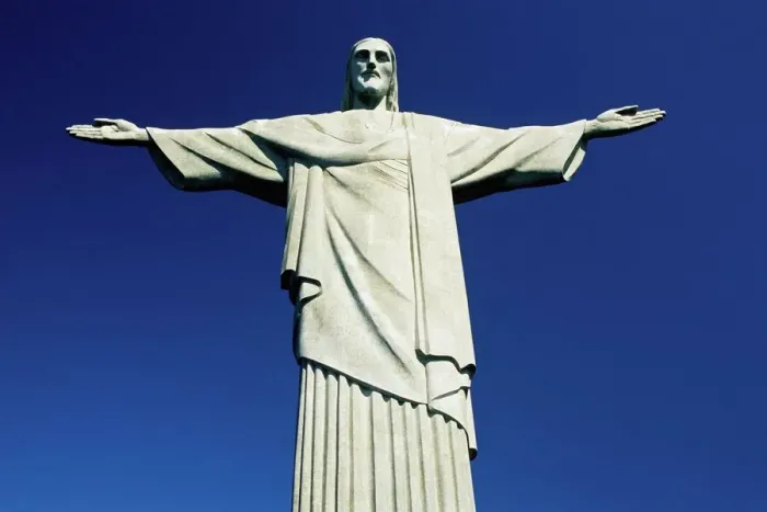 Gerahmter Druck : Der Christus-Retriever-Statue in Rio de Janeiro Brasilien Südamerika Gerahmter Druck : Der Christus-Retriever-Statue in Rio de Janeiro Brasilien Südamerika
