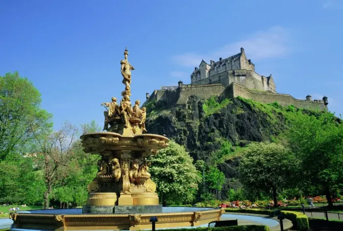 Gerahmter Druck : Edinburgher Festung Gerahmter Druck : Edinburgher Festung