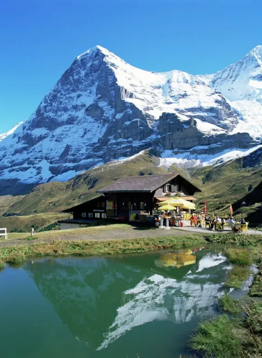 Gerahmter Druck : Die Eiger, Kleines Scheidegg Gerahmter Druck : Die Eiger, Kleines Scheidegg