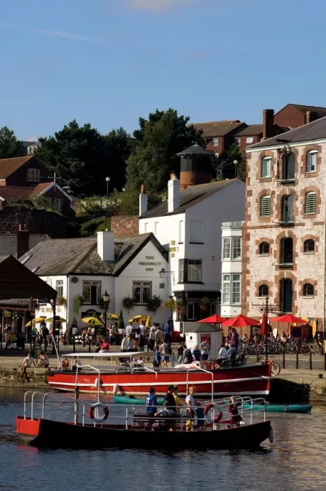 Gerahmter Druck : Exe-Hafen in Exeter im Vereinigten Königreich (Devon) Gerahmter Druck : Exe-Hafen in Exeter im Vereinigten Königreich (Devon)