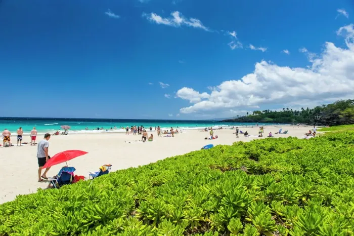 Gerahmter Druck : Hapuna Strandstaatliche Erholungszone, Großinsel Hawai'i (Big Island), Vereinigte Staaten von Amerika (USA), Pazifik Gerahmter Druck : Hapuna Strandstaatliche Erholungszone, Großinsel Hawai'i (Big Island), Vereinigte Staaten von Amerika (USA), Pazifik