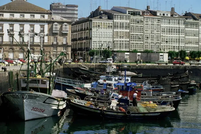 Gerahmter Druck : Hafen, A Coruña Gerahmter Druck : Hafen, A Coruña