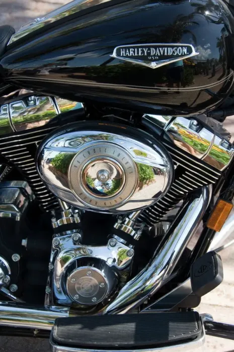 Gerahmter Druck : Harley-Davidson-Motorrad Gerahmter Druck : Harley-Davidson-Motorrad