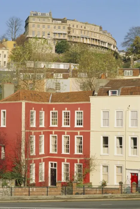 Gerahmter Druck : Wasserspiele nach Clifton in Bristol im Vereinigten Königreich Gerahmter Druck : Wasserspiele nach Clifton in Bristol im Vereinigten Königreich