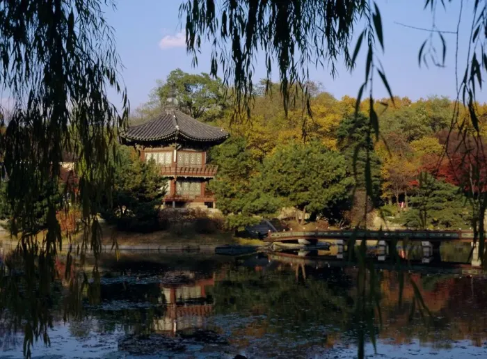 Gerahmter Druck : Pavillon von Hyang-Wonjong Gerahmter Druck : Pavillon von Hyang-Wonjong