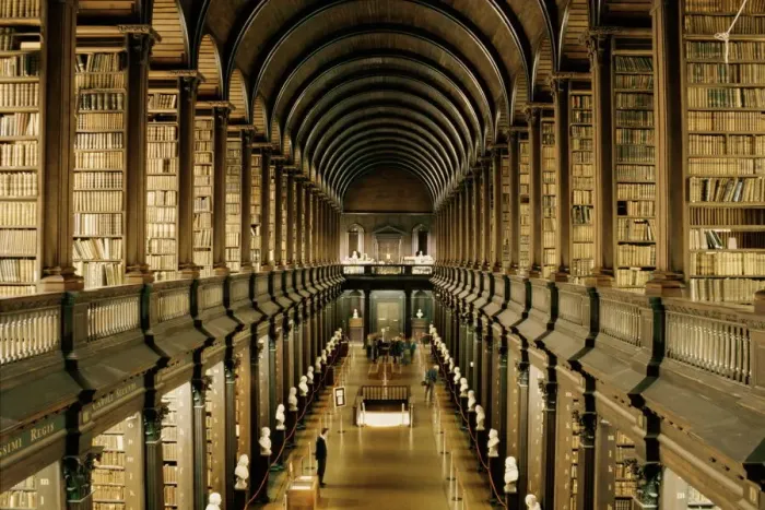 Gerahmter Druck : Innenaus der Bibliothek Gerahmter Druck : Innenaus der Bibliothek