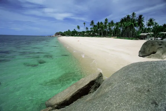 Gerahmter Druck : Strand von Lamai Gerahmter Druck : Strand von Lamai