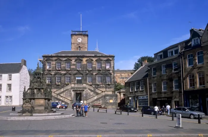 Gerahmter Druck : Rathaus von Linlithgow