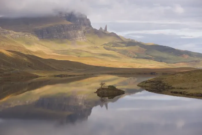 Gerahmter Druck : Loch Leathann Gerahmter Druck : Loch Leathann