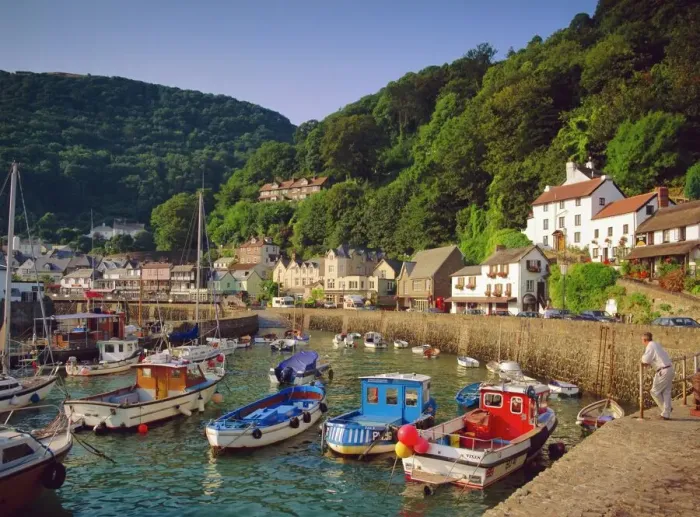 Gerahmter Druck : Lynmouth, Devon, England Gerahmter Druck : Lynmouth, Devon, England