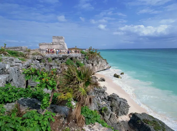 Gerahmter Druck : Die Ruinen von Tulum der Maya