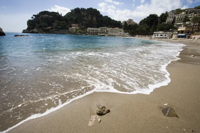 Gerahmter Druck : Strand von Mazzaro Gerahmter Druck : Strand von Mazzaro