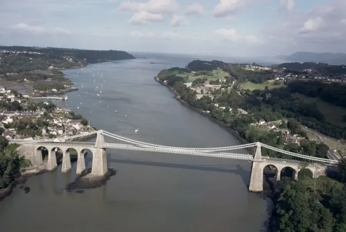 Gerahmter Druck : Menai-Bridge Gerahmter Druck : Menai-Bridge