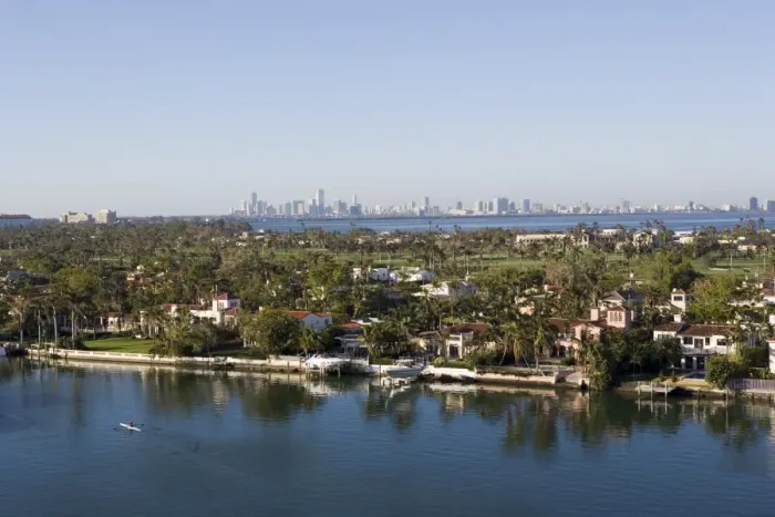 Gerahmter Druck : Miami Strand und Miami Gerahmter Druck : Miami Strand und Miami