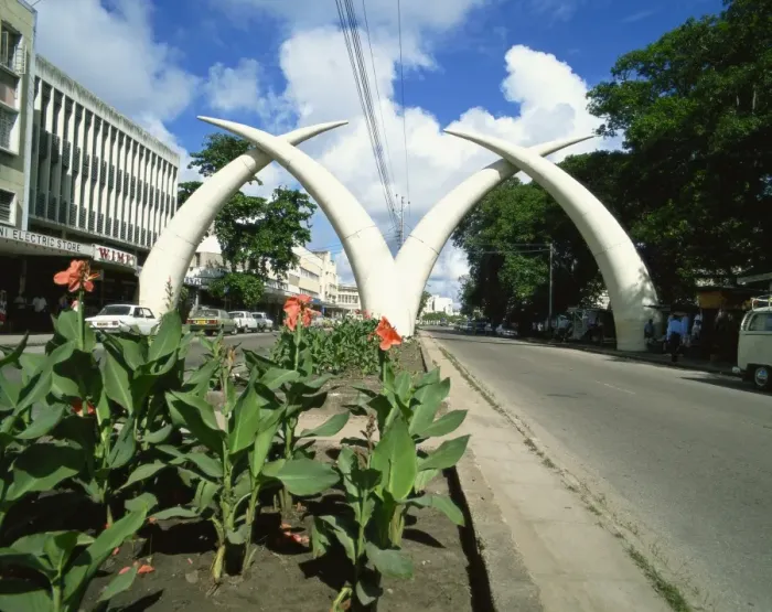 Gerahmter Druck : Mombasa, Kenia