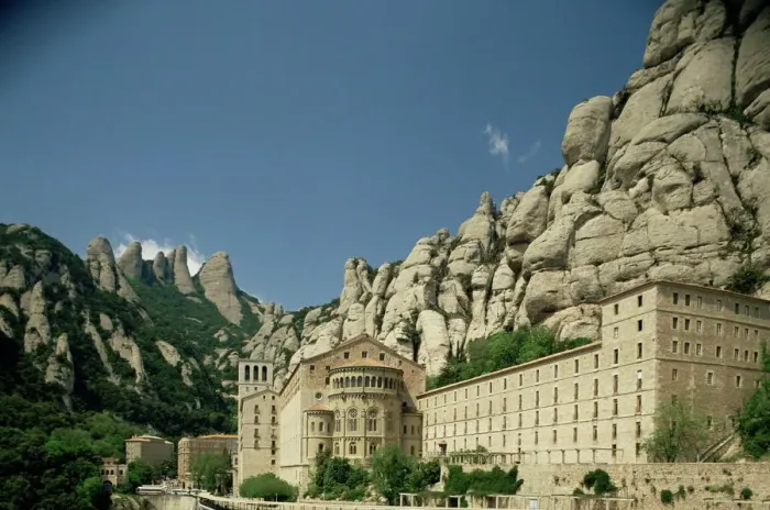 Gerahmter Druck : Kloster von Montserrat Gerahmter Druck : Kloster von Montserrat
