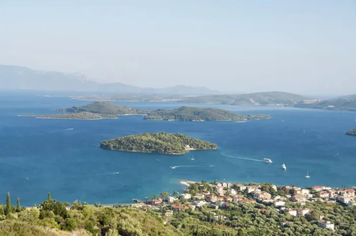Gerahmter Druck : Nidri, Lefkada (Lefkas) Gerahmter Druck : Nidri, Lefkada (Lefkas)