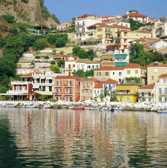Gerahmter Druck : Parga Griechenland