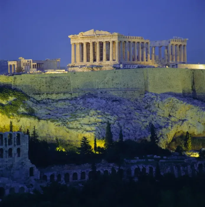 Gerahmter Druck : Der Parthenon und die Akropolis Gerahmter Druck : Der Parthenon und die Akropolis