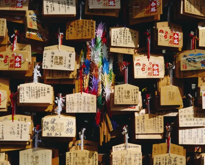 Gerahmter Druck : Bitten, Tempel Zenko-ji Gerahmter Druck : Bitten, Tempel Zenko-ji