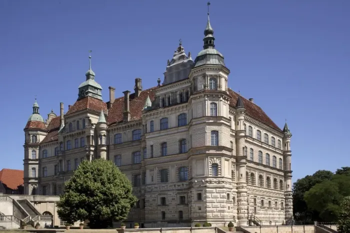 Gerahmter Druck : Renaisanceschloss