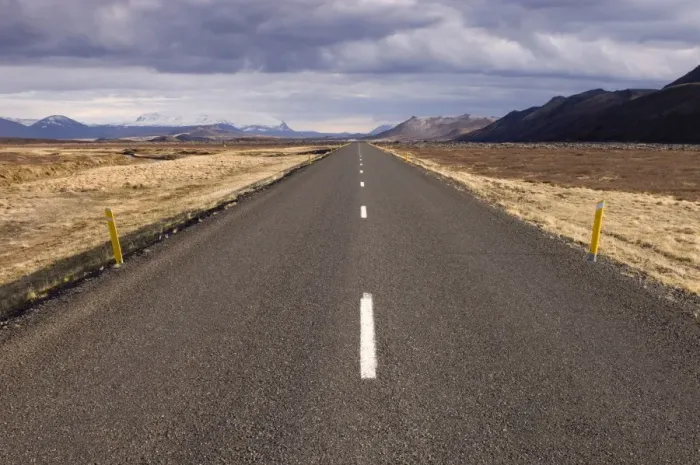 Gerahmter Druck : Die Straße nach Husavík Gerahmter Druck : Die Straße nach Husavík