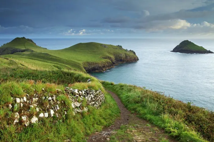Gerahmter Druck : Die Rumps, Penterch-Punkt , Kornwall , England , Vereinigtes Königreich , Europa Gerahmter Druck : Die Rumps, Penterch-Punkt , Kornwall , England , Vereinigtes Königreich , Europa