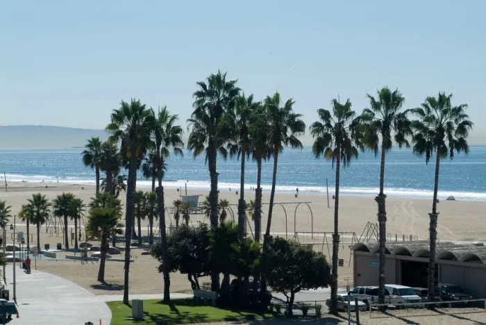 Gerahmter Druck : Santamonika Strand Gerahmter Druck : Santamonika Strand