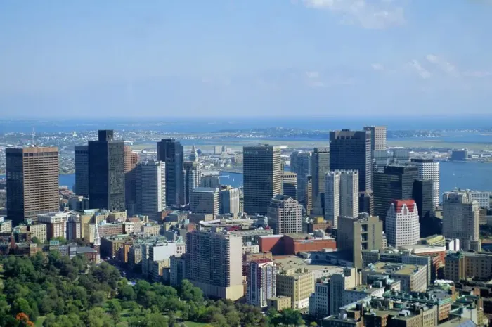 Gerahmter Druck : Bostoner Skyline Gerahmter Druck : Bostoner Skyline