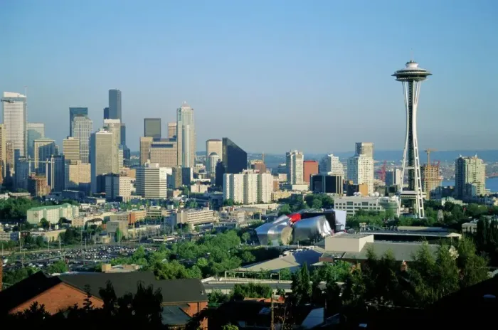 Gerahmter Druck : Seattleer Stadtansicht Gerahmter Druck : Seattleer Stadtansicht