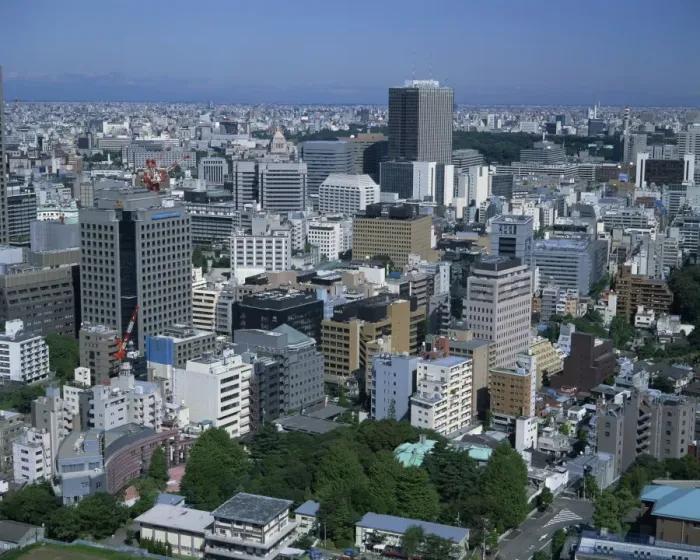 Gerahmter Druck : Die Skyline von Tokio Gerahmter Druck : Die Skyline von Tokio