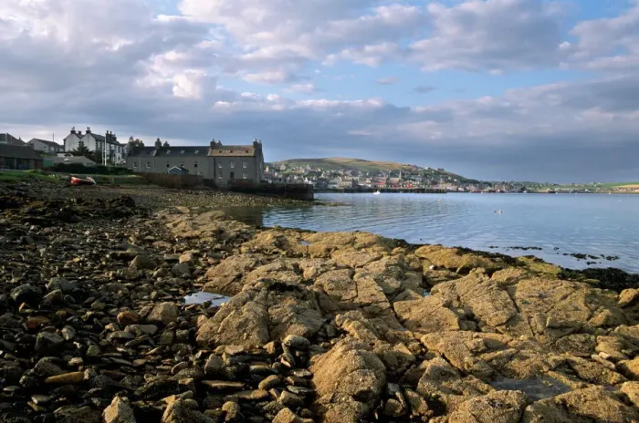 Gerahmter Druck : Stromness vom Süden Gerahmter Druck : Stromness vom Süden