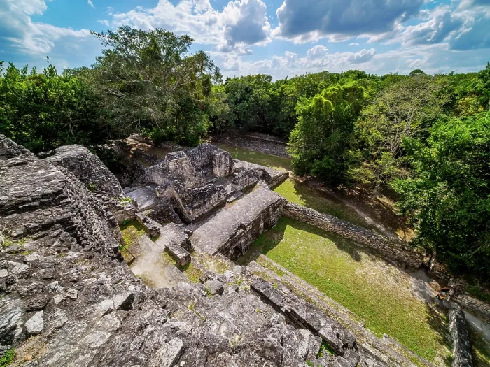 Gerahmter Druck : Struktur X, Becan Archäologische Stätte, Bundesstaat Campeche, Mexiko