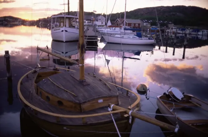 Gerahmter Druck : Abendstern über Südharbour Gerahmter Druck : Abendstern über Südharbour