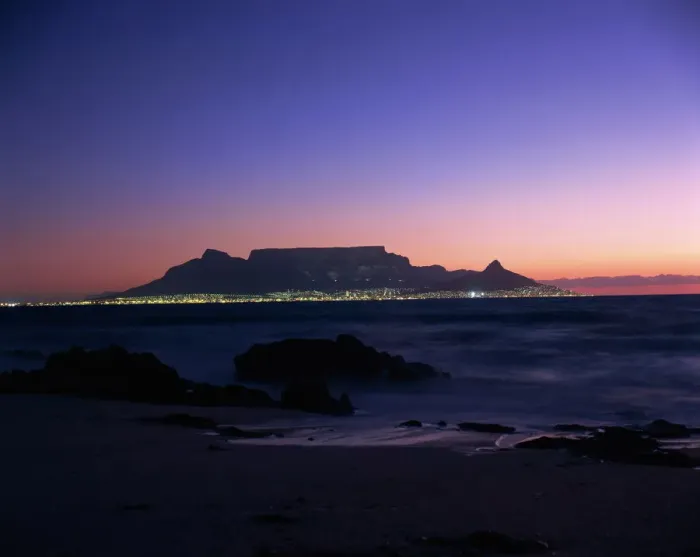 Gerahmter Druck : Tafelberg am Abend Gerahmter Druck : Tafelberg am Abend