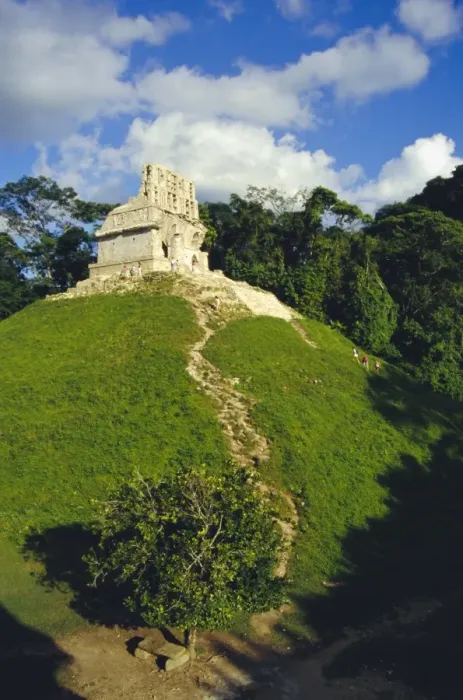 Gerahmter Druck : Tempel des Kreuzes (Mayan)