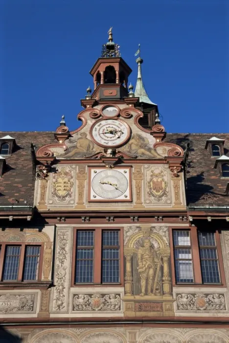 Gerahmter Druck : Details der Rathaus Gerahmter Druck : Details der Rathaus