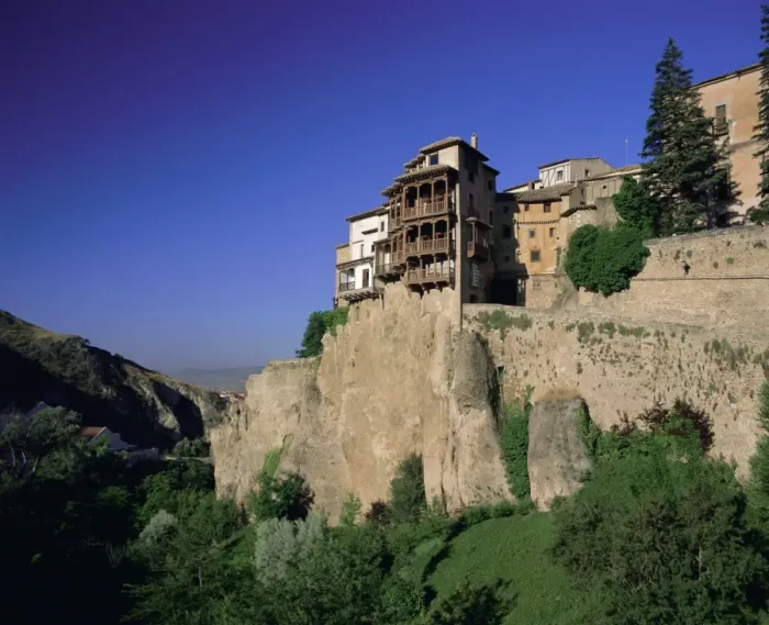Gerahmter Druck : Blick auf die Casas Colgadas Gerahmter Druck : Blick auf die Casas Colgadas