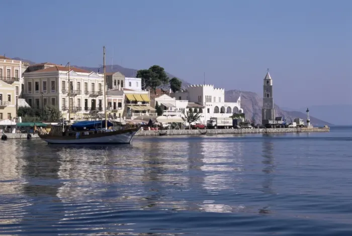 Gerahmter Druck : Hafen von Yialos Gerahmter Druck : Hafen von Yialos