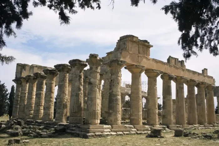 Gerahmter Druck : Tempel des Zeus