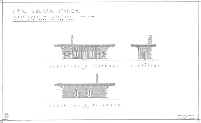 Gerahmter Druck : Kulham Bahnhofhöhen wie bestehend 1935 Gerahmter Druck : Kulham Bahnhofhöhen wie bestehend 1935