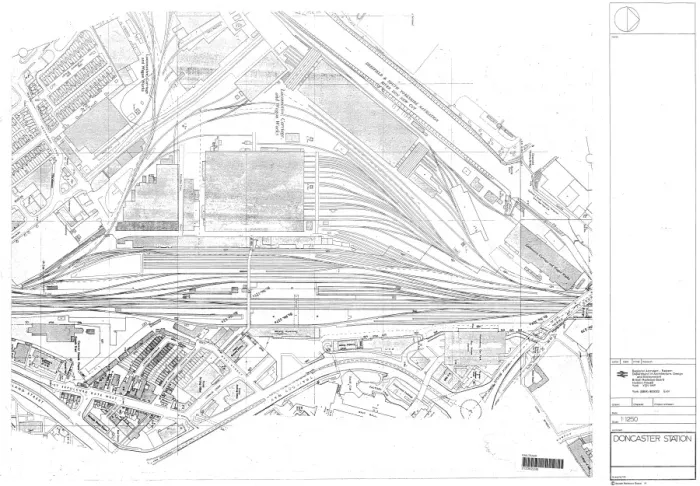 Gerahmter Druck : Doncaster Bahnhof Gerahmter Druck : Doncaster Bahnhof