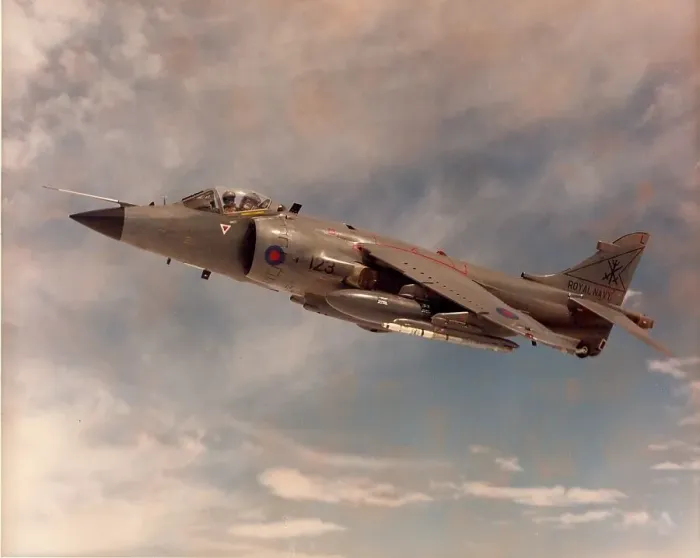 Gerahmter Druck : Sea Harrier der BAE Systems Gerahmter Druck : Sea Harrier der BAE Systems