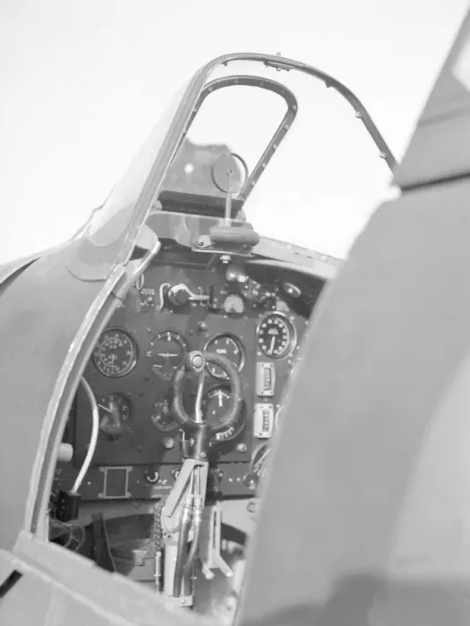 Gerahmter Druck : Spitfire Cockpit