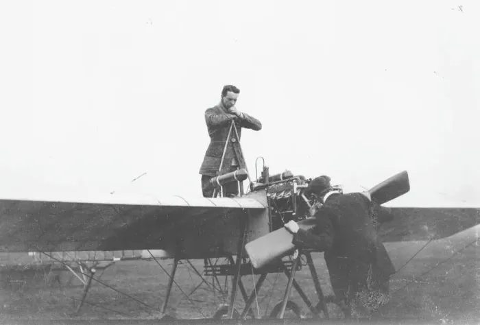 Gerahmter Druck : Wright Monoplanf Sopwith