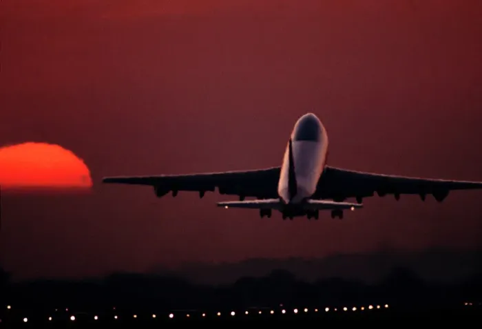 Gerahmter Druck : Boeing 747 Startflug Gerahmter Druck : Boeing 747 Startflug