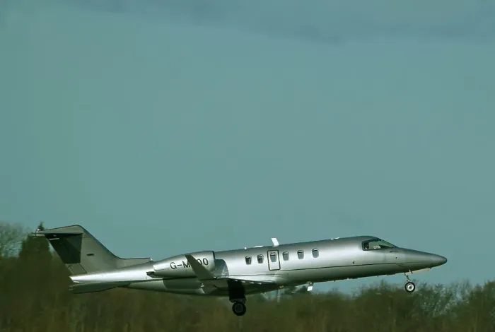 Gerahmter Druck : Learjet 45
